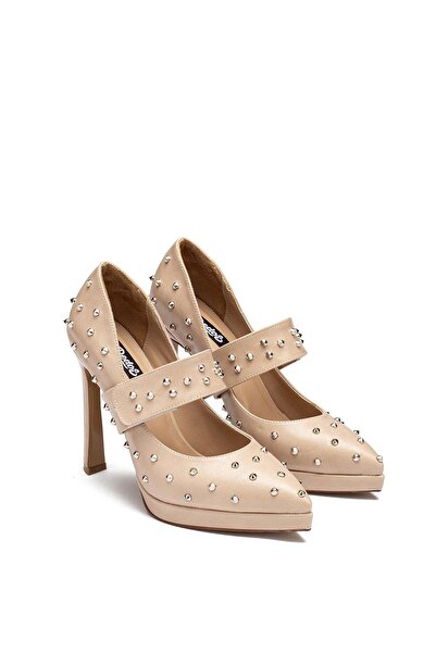 Dedos حذاء نسائي للسهرة بكعب عالٍ ومنصة مرتفعة من تروك فيلكرو 6020