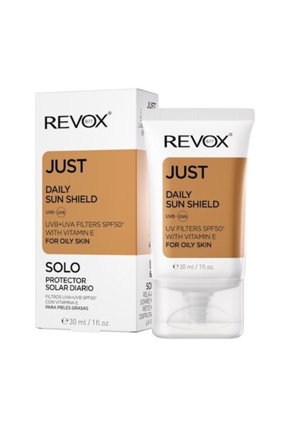 Revox Daily Sun Shield Just SPF 50+ Sunscreen for Oily Skin, 30 ml