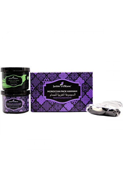 Jardin D Oleane Gardenia Olian Moroccan Bath Set with Rosemary Oil