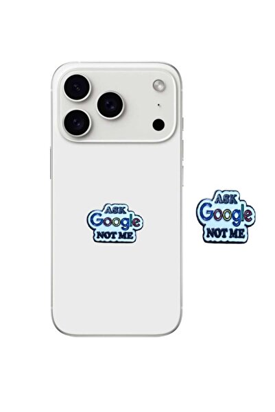 Generic ملصق معدني لاصق للهاتف المحمول أو الكمبيوتر المحمول مع عبارة "اسأل جو...