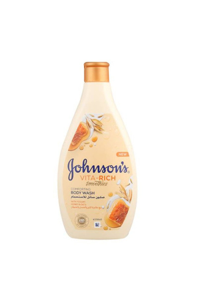 Johnson Johnson's Body Wash 400ml Vita-Rich with Milk, Honey & Oats
