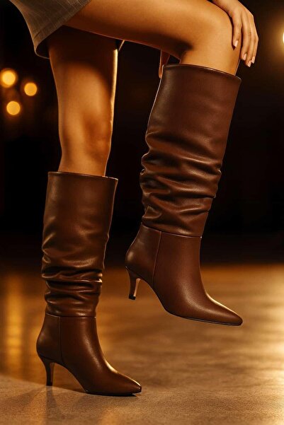 rabellashoes RABELLA 9 POT KAHVERENGİ RENK KÖRÜKLÜ ÇİZME