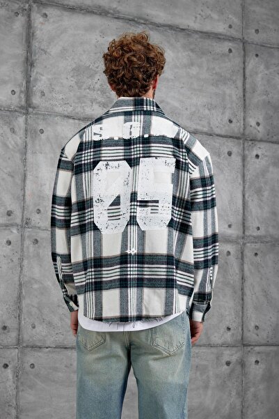 NOMARC Πράσινο πουκάμισο με στάμπα Nmrc Oversize