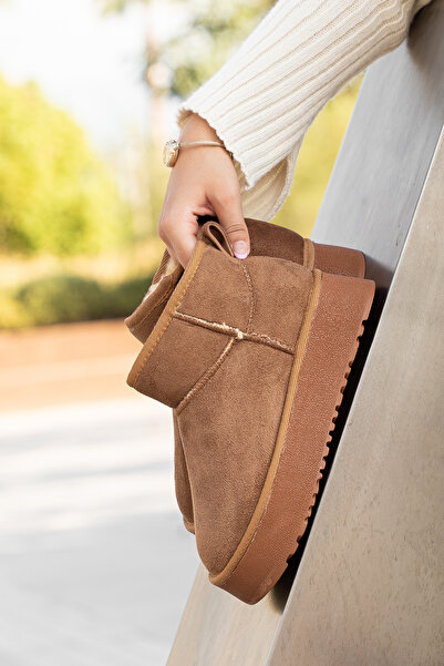 Daxtors Γυναικείες μπότες Uggo με επένδυση από γούνα, ανθεκτικές στο κρύο