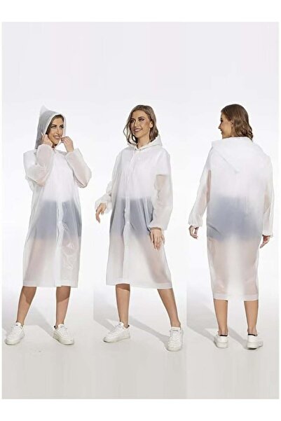Generic 2-Pack Adult Raincoat with Hood and Reusable Drawstring