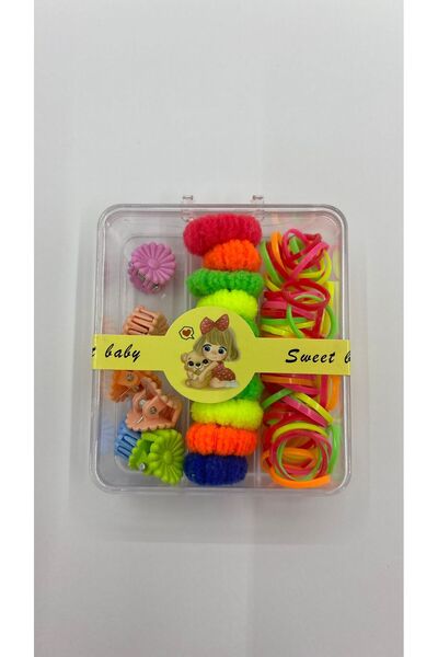 PİRİNÇ BEBE Multi-Colored Children's Buckle Set Colors Vary