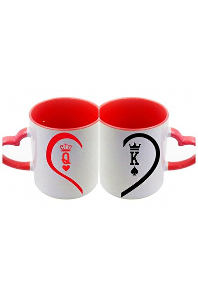 Cana Set 2 căni cuplu, inimă