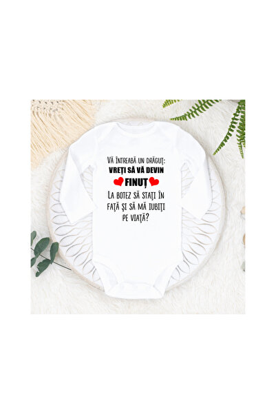 CrisPrint Body Personalizat Cerere Nași Botez – Diverse Culori băiat