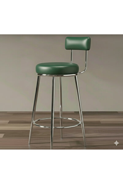 J&S QUALİTY Montaj gerektirmez hazır krom kaplama bar sandalyesi