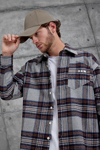 NOMARC Gray Nmrc Number Printed Oversize Shirt