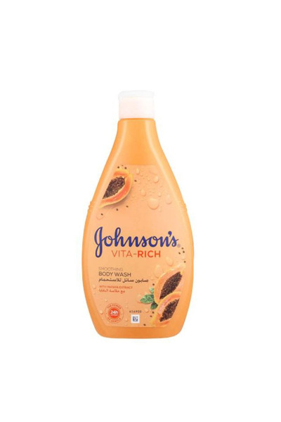 Johnson Johnson's Body Wash 400ml Vita-Rich with Papaya Extract