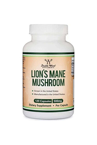 Genel Markalar Organic Lions Mane Mushroom Capsules (120 Count), for Brain Su...