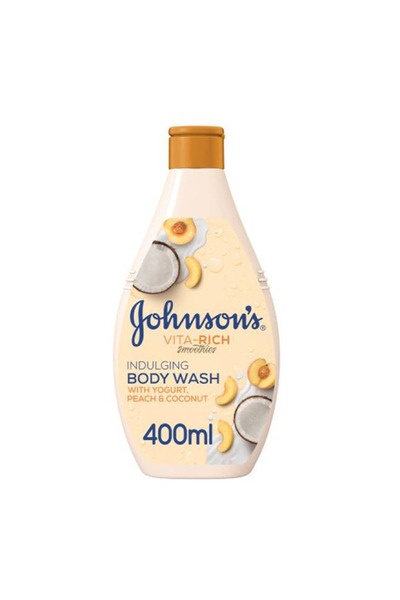 Johnson Johnson's Body Wash 400ml Vita Rich Milk Peach & Coconut