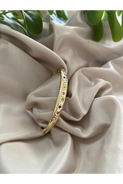 CD JEWELRY ay yıldız taşlı kelepçe