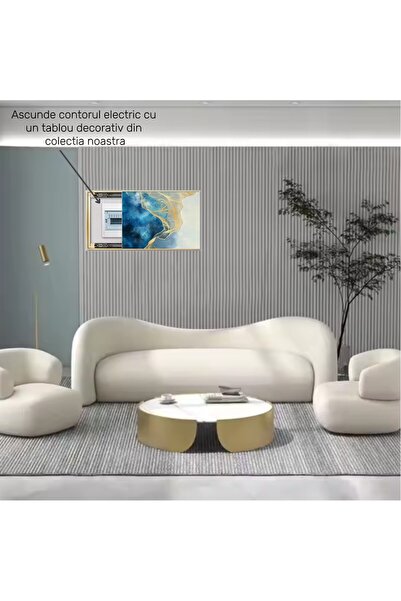 SeLeSe Tabou decorativ pentru contor electric Pictura decorativa, Aluminiu, SeLeSe, pe sina 40 x 30 cm