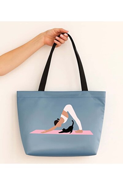 Ada Kostüm Tasarım حقيبة كتف من الساتان بتصميم يوجا