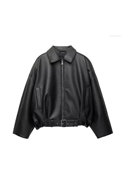 Helen Goods سترة جلدية نسائية كبيرة الحجم للموسم الجديد