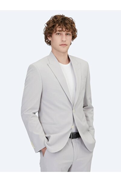 Kip Light Gray Straight Slim Fit Suit
