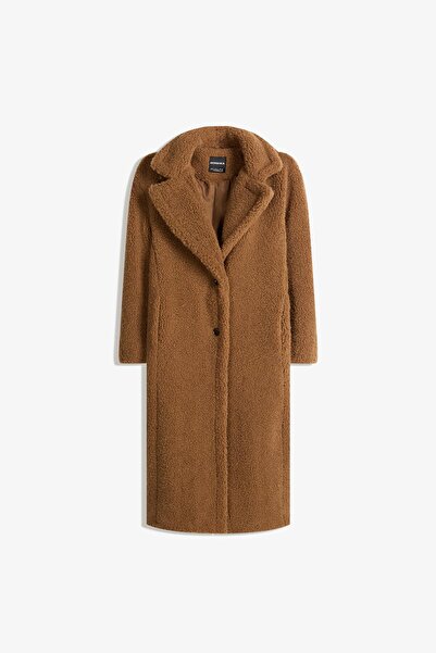 Bershka Uzun suni yünlü kaban