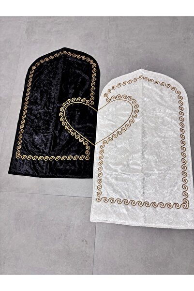 Mustgross Heart Prayer Rug & Matching Couple Prayer Rug & Bride Groom Bundle & Gift & Dowry & Embroidered Prayer Rug