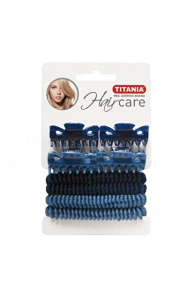 TİTANİA تيتانيا مشبك + ربطه شعر 8 قطع - 8001