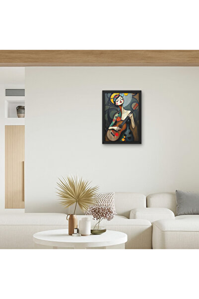 RS JANTİ STORE Pictură de o femeie care cântă la chitară |   Decor de perete ...