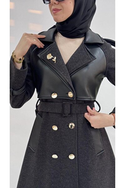 Tebrikler tekstil معطف شتوي نسائي أنيق ومريح موديل G3624