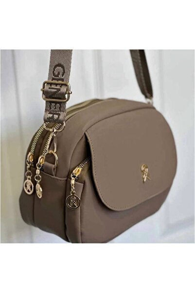 Marvelis حقيبة كتف وحقيبة كروس متعددة الأقسام بحزام من القماش