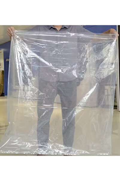 Dekals 5 Adet 120x160 Ultra Mega Boy Poşet Şeffaf Kalın Taşıma Depolama Saklama Poşeti Kalın Naylon