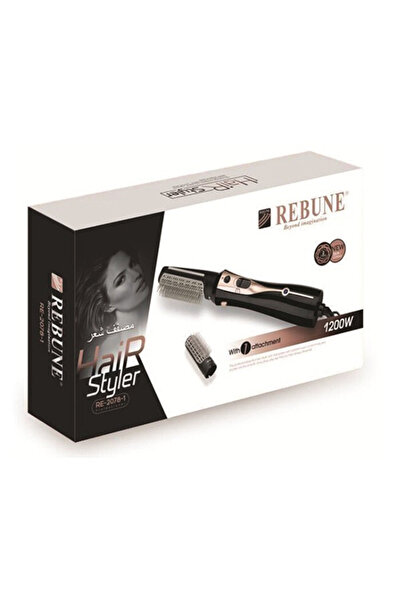 rebune ريبون فرشاه شعر حراري 1200 واط RE 2078-1 الاحترافي مع ملحق واحد