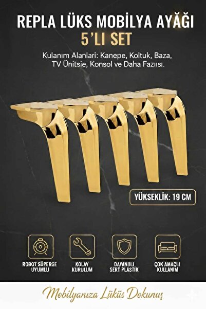 İMT AKSESUAR Repla Mobilya Kanepe Tv Ünitesi Koltuk ve Konsol Dolap Ayağı 19 ...