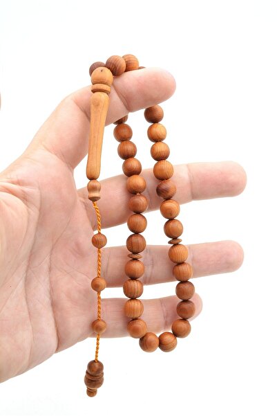 Murty99 Mastercrafted Systematic Sphere-Cut Fragrant Juniper Wood Prayer Beads