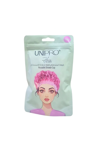 unipro يونيبرو غطاء شعر 4773 بلاستيكي بحزام للاستحمام