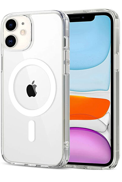 hadistore iPhone 11 Şeffaf MagSafe Kılıf – Sararmayan, Kamera Korumalı, Darbe...