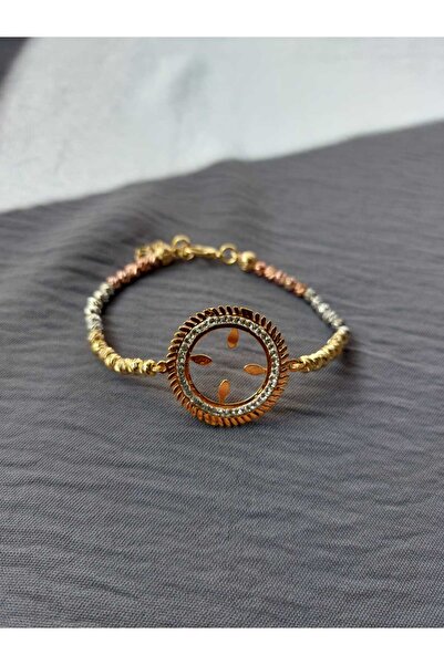 GEZERGOLD TAKI Steel Quarter Three Color Doric Bracelet