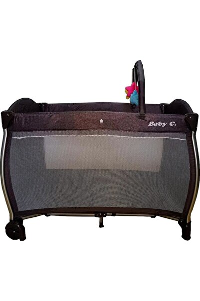 NOVOKIDS Baby C XXL Folding Baby Bed, 110x80 cm, Convertible to Children's Playpen