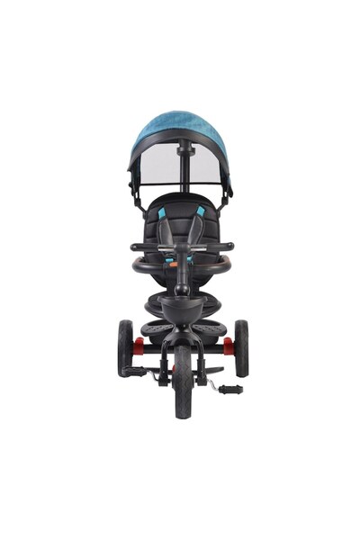 NOVOKIDS Tricicleta pliabila cu copertina NOVOKIDS™ Classico Trike, Pedale si maner pentru parinti, Scaun r