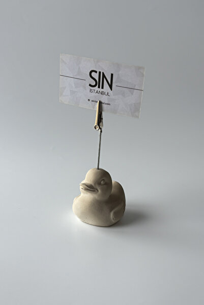 sin istanbul Duck Notepad, Note Holder Beige