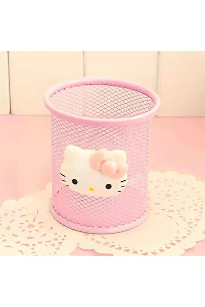 ada çanta kırtasiye Hello Kitty Figured Desk Top Metal Round Model Stylish De...