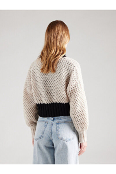 ONLY Onlrose Life Ls Cardigan cu decolteu în V pentru femei, cu detalii din dantelă, cardigan crop boy