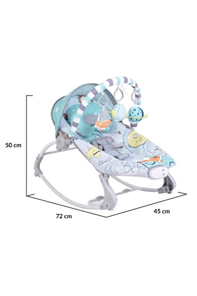 NOVOKIDS Baby Bouncer with Vibration Lovely Forest, Multifunctional Swing, Sleep Position, 12 Melodi