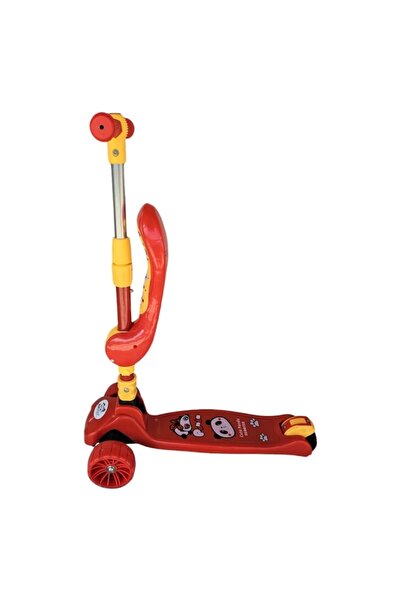 NOVOKIDS Mini Scooter 8010, 2-in-1 Children's Scooter with Silicone Light-Up Wheels, Musical, Foldab
