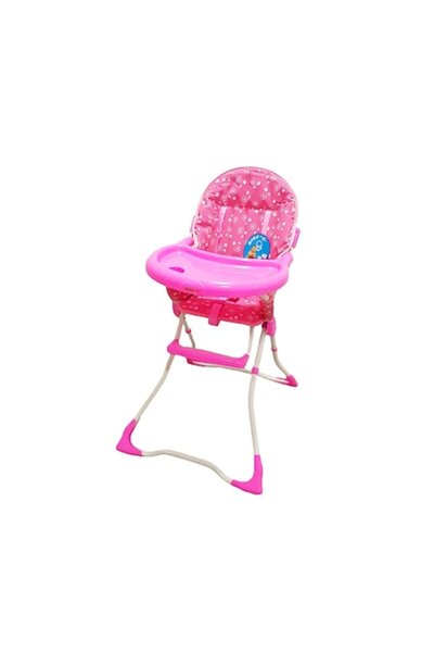 Baby Care CH Baby High Chair, Foldable, Safety Belt, Comfortable Seat, Detachable Tray, Flower Patte