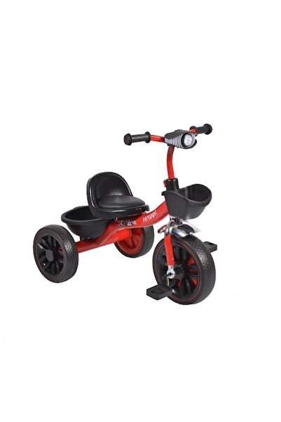 NOVOKIDS ™ Hawk Trike Pedal Tricycle with Music and Lights, Two Toy Baskets, Max 25 kg, EVA Rubber