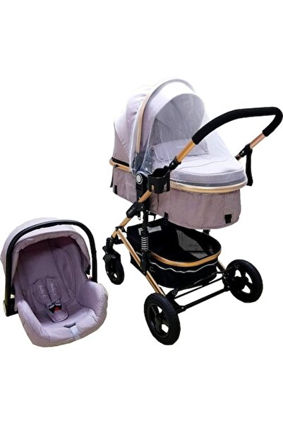 Baby Care Cărucior PRO 531 3 în 1, cadru din aluminiu, amortizoare, roți din ...