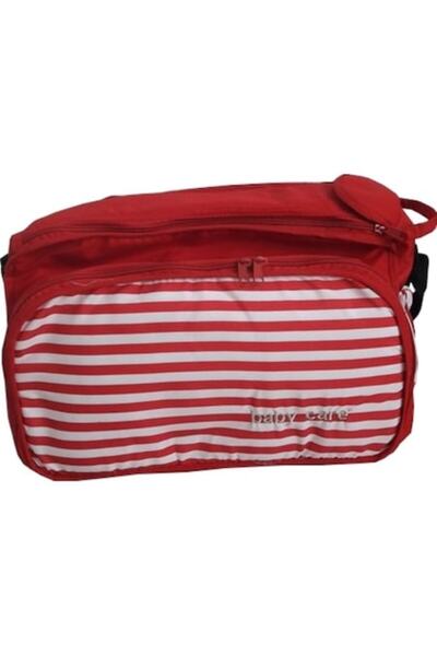 Baby Care Pro Geantă pentru bebeluși Baby Care™ PRO cu prindere la cărucior, capacitate mare, 30x40x20 cm, roșie