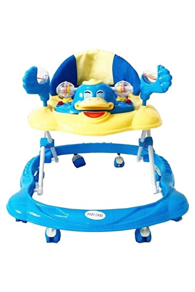 Baby Care Adjustable Walker in 3 Steps Baby Care™ Duck, Foldable, 8 Wheels, w...