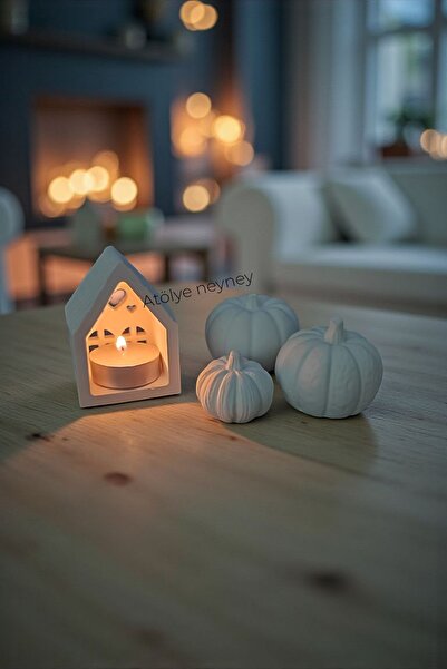 OEM Ev mumluk ve balkabakları ham obje seti