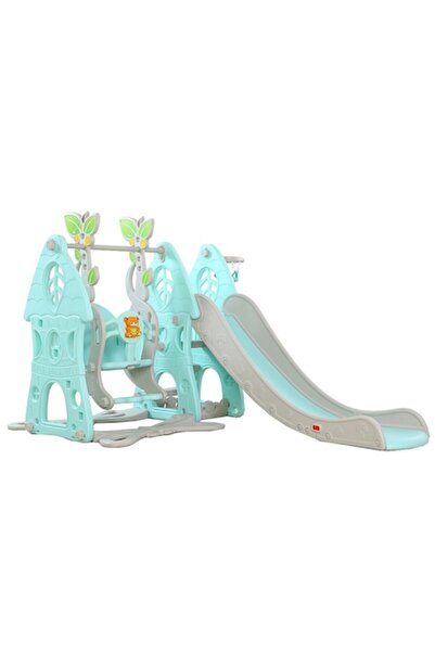 NOVOKIDS Tobogan 3 în 1 pentru copii NOVOKIDS™ Tobogan Wonder cu leagăn, utilizare în interior și exterior, lungime tobogan 187 cm