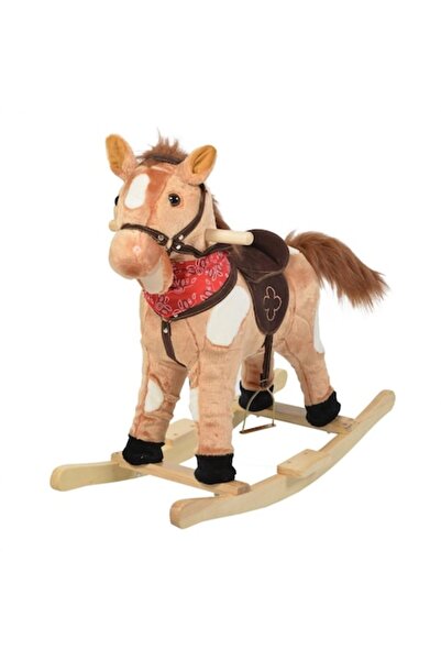 NOVOKIDS Plush Rocking Horse with Melodies NOVOKIDS™ Horsee Dulcineea XXL, Multifunctional, Beige